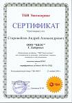 Сертификат аттестации на фирме "ТБН Энергосервис"