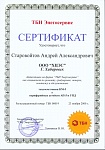 Сертификат аттестации на фирме "ТБН Энергосервис"
