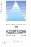 Сертификат, подтверждающий квалификацию специалиста по работе с оборудованием Viessmann